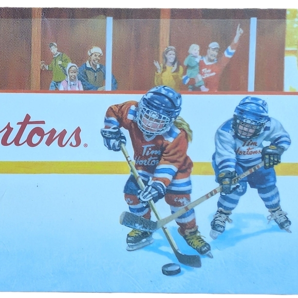 Tim Hortons Gift Card Kids Playing Hockey Design Collectible Zero Balance - Picture 3 of 4